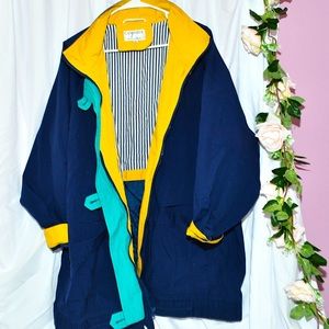 Dark Blue Cambridge Rain Jacket